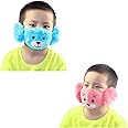 Tradehub® Reuseble Mask For Kids,Kids Girl's and Boys' Warm Winter Face Mask with Plush Ear Muffs Covers (4 Years to Adult Years)