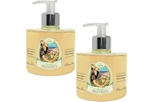Set de 2 Jabónes De Manos Liquido Con Verbena Orgánica 2x300 ml Un Air d'Antan®/Jabón De Marsella Liquido/Jabon De Manos Con Aceite De Coco Organica/Jabon Frances Manos Liquido