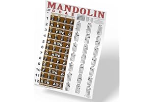 Mandoline Classic Style Easy Chord & Griffbrett Notizdiagramm Anleitung Poster für Anfänger Akkorde & Noten A New Song Music 27,9 x 43,2 cm