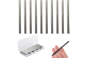 JUGUTA 10 Pièces Lame Du Rabot Hss, 82Mm Réversibles Lame De Raboteuse, Ensemble De Rabot Électrique Lame Pour Machines De Travail Du Bois Pour Machines De Travail Du Bois, Rabots Maklta, Bosch