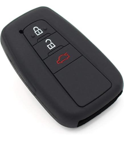 Funda De Cuero Para Llave Toyota – 3 Botones, Compatible Con Land Cruiser Prado, Avensis, Corolla, Prius, Highlander, Yaris