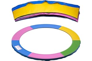Mehomei Coussin de Protection pour Trampoline Ø 244 305 366 396 427 cm, Protection des Bords, Tapis de sécurité, résistant aux UV, Anti-déchirure, Accessoire de Trampoline Taille