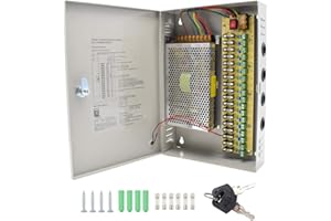 Weishuo 12V 20A DC 18 Output Power Supply Switch Mode CCTV Camera Distribution Power Supply