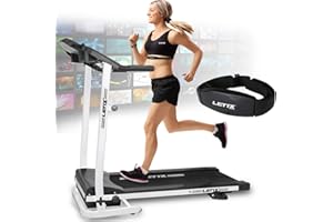 LETIX SPORTS Motorisiertes Laufband mit APP Steuerung (Tablet, Smartphone) inkl. Pulsgurt, LCD-Display Elektrisches Fitnessgerät Heimtrainer Klappbar