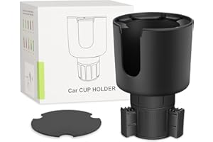 Suranew Adattatore espansore per portabicchieri da auto con base regolabile e sottobicchiere per la maggior parte dei portabicchieri, compatibile con bottiglie grandi da 32/4 once