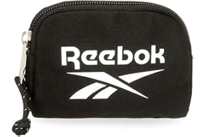 Reebok Boston Monedero Negro 12x8x2 cms Poliéster