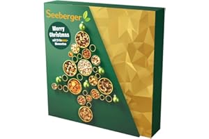 Seeberger Adventskalender 2023 - 24 verschiedene Snacks pur, süß, gesalzen, schokoliert - knackige Nüsse, Nuss-Frucht-Mischun