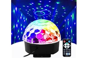 HAOTUOYOICN LTH HaoTuo magic ball LED lighting 6-colors crystal light Disco KTV dancing home birthday new year gathering celebration party effect lighting professional DJ Stage equipment Lighting