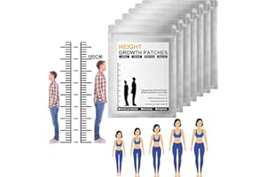 ZOOARTS HeightenUP - Parche de acupuntura para pies, parches de crecimiento de altura, parche de aumento de altura, pegatina para pies para crecimiento óseo(64 unidades (paquete de 8))
