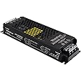 Weishuo LED Driver 24V 200W 8.3A LED Transformer IP20 AC 220V to DC 24 Volt Constant Voltage Slim Switching Power Supply for LED Strip Lights LED Bulbs and Indoor Lamps, Black