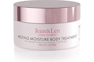 Jean & Len Melting Moisture Body Treatment Peony & Lychee, dla perfumowanych efektów pielęgnacyjnych, masło do ciała, bez parabenów i silikonów, wegańskie, 200 ml