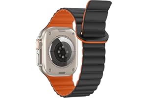XIIORE Magnetyczny pasek kompatybilny z Apple Watch Ultra 2, 49 mm, 45 mm, 44 mm, 42 mm, 41 mm, 40 mm, 38 mm, silikonowy magnetyczny pasek do iWatch Series Ultra Ultra 2 SE, 9, 8, 7, 6, 5, 4, 2, 3, 1, dla