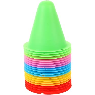 Cônes D'entraînement Empilables JOINPAYA - Lot De 12, Plastique Durable, Couleurs Vives, Pour Football, Basketball, Sports Enfants
