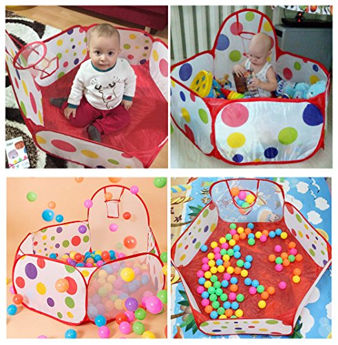 Baby Ball Pit Balls, SoulStore Kids Pop up Play House Tent Tunnel Pool Indoor and Outdoor Play Tent and Tunnel Easy Folding Cute Polka Dot 3 in 1 Play House Children's Playground with Zippered Storage Bag (basket ball pit) reviews Baby Ball Pit Balls, SoulStore Kids Pop up Play House Tent Tunnel Pool Indoor and Outdoor Play Tent and Tunnel Easy Folding Cute Polka Dot 3 in 1 Play House Children's Playground with Zippered Storage Bag (basket ball pit)