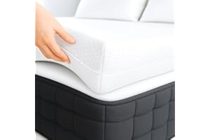 DONTOPPER Topper Viscoelástico 135x180 cm – Grosor 8 cm | Fabricado en España | Alivia la Presión | Reduce la Tensión Corporal | 100 % Viscoelástica | Funda Transpirable Desenfundable y Lavable | CertiPUR