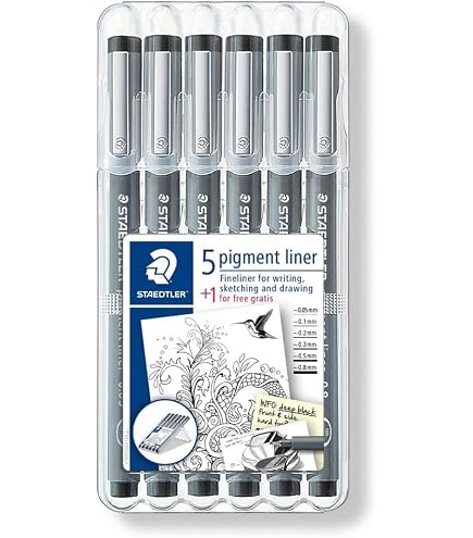 Staedtler 308 005-9 Pigment Liner - Pennarello a punta fine, punta da 0