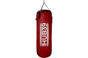 Hub39 Sacco Boxe Pieno a 30 kg. - Sacco Boxe Lungo cm.100 -Sacco Boxe Pugilato Prodotto in Italia -Chiedi info sui Modelli in pronta Consegna