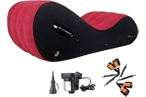 MMGGG Sofá Inflable, reclinable, Presidente del Durmiente con Bomba de Aire eléctrica, Esposas, esclavitud Muebles Parejas Red