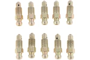 Tenlacum Bremsenentlüftungsnippel für Motorrad, Auto, M8 x 1 mm, 10 Stück