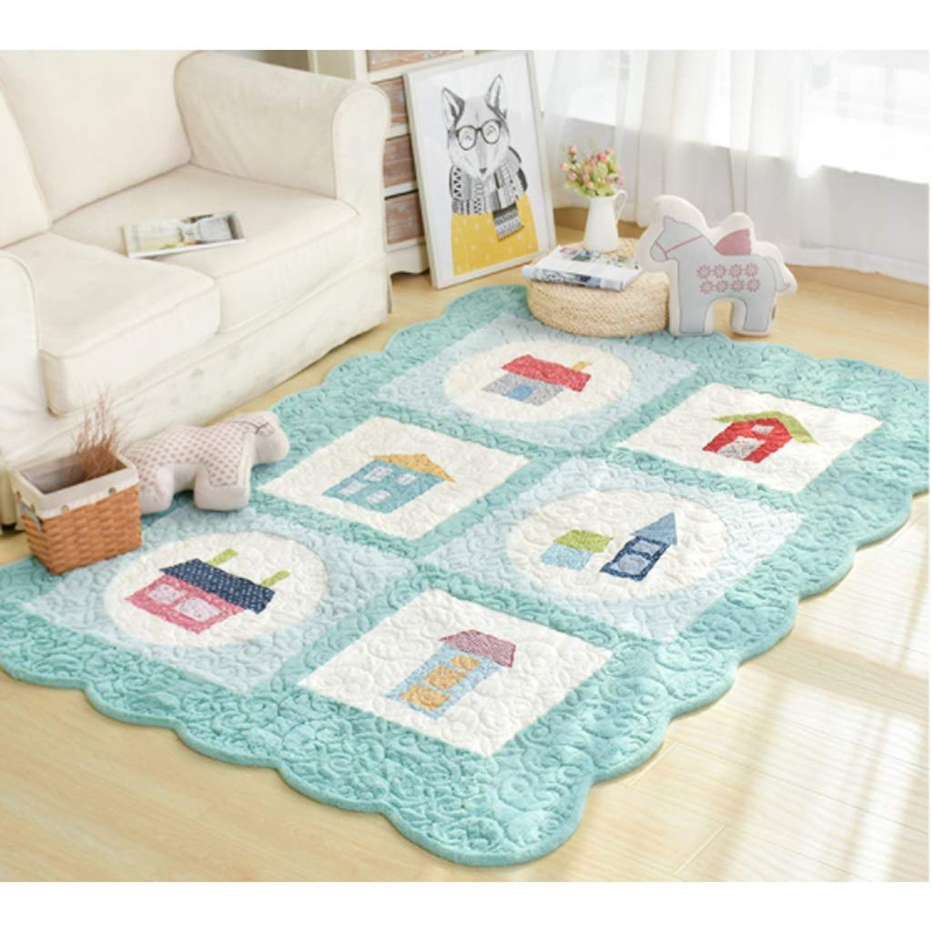 Lyllyl Tappeto Coreano Di Spessore Breve Peluche Carino Tappeto Camera Da Letto Pieno Tappetino Rettangolare Stuoia Strisciante Tatami Tappeto Colore
