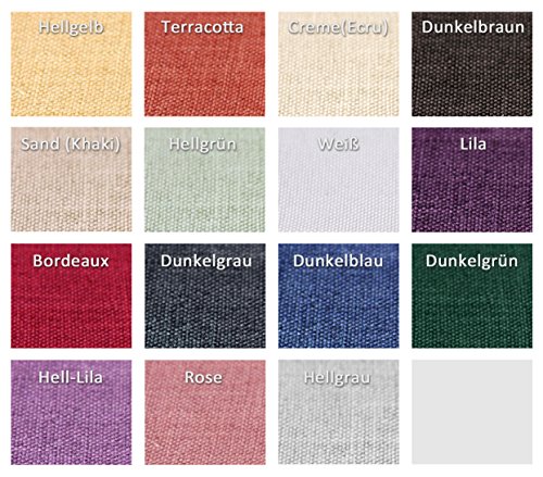 Kissenhüllen Leinen Optik (2 Stück) Kissen Classic, 40×40 cm, 50×50 cm, 40×60 cm, 80×80 cm, Farbe wählbar - 3