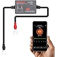 Morelian BT4.0 6~20V Input Voltage Battery Monitor Automobile Battery Monitor Tool Diagnostic Tools Connect Smartphone APP for 12 V Vehicle Battery