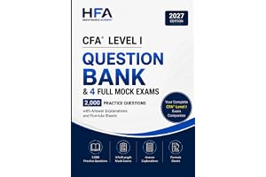 CFA Level I 2027: Question Bank & 4 Full Mock Exams | 1,890+ Practice Questions, Detailed Solutions & Formula Sheets