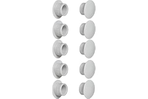 cyclingcolors 10x tappo chiusura plastica nero bianco grigio marrone mobili inserto cappuccio copriforo fori (Ø12mm/grigio chiaro RAL 7035)