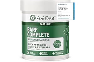AniForte Barf Complete Pulver für Hunde - Natürliche Rundumversorgung, Ausgewogener Zusatz beim Barfen, Reich an Mineralstoffen & Vitaminen