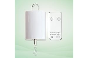 Fonmy Hanging Display Motor Rotating Motor for Wind Spinner Hanging Decor Ornament Wind Chimes with Mini Remote Controller for Battery Operated Motor-20 RPM Medium Speed