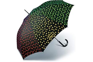 Happy Rain Long AC reactivo al agua - Paraguas automático, 41100, cambio de color cuando se moja