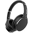 Srhythm NC25 Active Noise Cancelling Headphones, Bluetooth Wireless Over Ear Headset with Mic, 50H Playtime Quick Charge, Low Latency Mode, Connect to 2 Devices, Super Lightweight