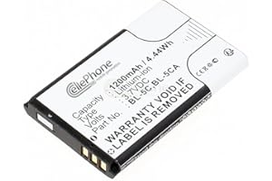 cellePhone Akku Li-Ion kompatibel mit Uleway G180 G380D - Ushining G380S M2301 M2302 F200 (Ersatz für 5C1000).