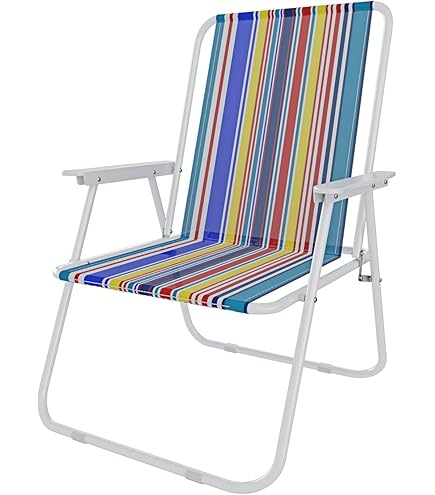 Sedia Pieghevole Da Spiaggia Baroni Home - Sedia Tela Con Braccioli 52x44x76cm Colore Fucsia - Foto 7