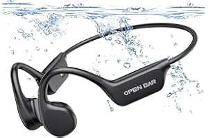 Relxhome Schwimmen Kopfhörer, Knochenschall Kopfhörer Eingebaute 32GB Speicher, MP3 Sport Kopfhörer Bluetooth 5.3, IPX8 Wasserdicht, 10 Stunden Spielzeit, Open Ear Kopfhörer für Schwimmen Laufen