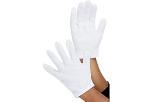 Smiffys Guanti per bambini, Bianco, Età 6-12 anni