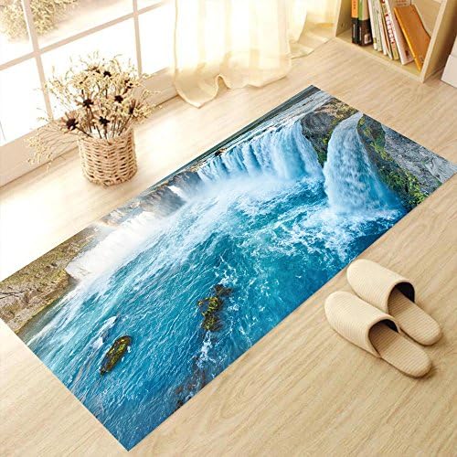 3D Simulation Landscape Stickers Anti-skid To Paste Waterfalls Living Room Decoration Murals Wall Stickers Environmental Protection Pvc