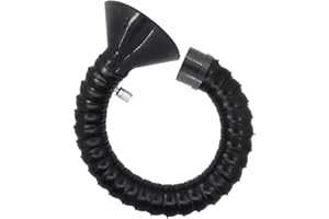 ROOWARMER Brazo aspirador humo soldadura brazo articulado manguera extractor humos industrial - diámetro externo 50 75 mm - longitud 0.8~2.5mm (Diámetro externo 50 mm, Longitud 1m)