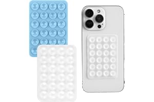 Gjinxi Lot de 2 supports en silicone pour téléphone portable, ventouse en silicone, support pour téléphone portable, ventouse extra forte, support à ventouse, support mains libres pour tous les