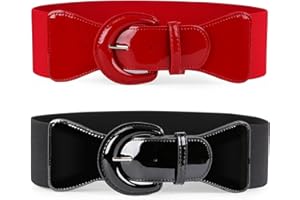 JasGood Szeroki pasek damski modny pasek damski pasek sukienka damska skórzany pasek damski wielokolorowy opcjonalnie najlepszy prezent dla mamy, dziewczyny, siostry, nadaje się na formalne i