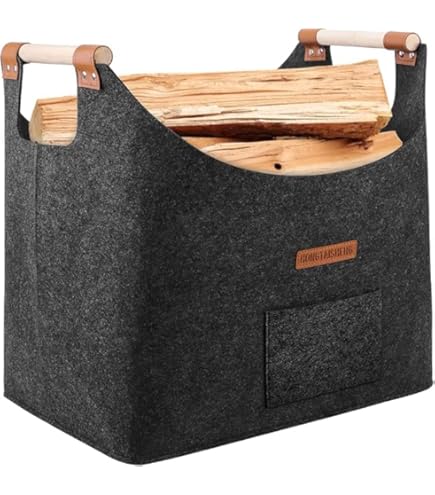 DanDiBo Porta Legna Da Interno In Metallo Nero Rotondo Da Parete 50 Cm - Foto 2