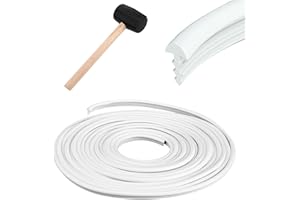 Preboun 60 ft Swimming Pool Liner Lock Roll Pool Bead Lock White Pool Liner Bead Wedge Lock Flexible Beaded Pool Liner Clips Bead Lock for Above Ground Inground Pool Fiberglass Pool