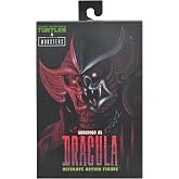 NECA Evrensel Canavarlar x Teenage Mutant Ninja Kaplumbağalar Drakula Crimson Şekil olarak 7 in&ccedil; &Ouml;l&ccedil;ekli Par&ccedil;alayıcı