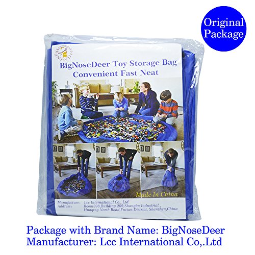 Enfant Jouer Mat bébé Pliable Toy Sac de rangement pour enfants Tapis enfant Toy Organizer 60 pouces 150cm (Rose)