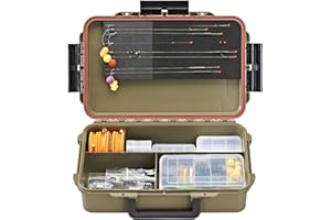 Plastica Panaro - Cassetta Pesca a tenuta stagna MAX CAPTURE004 Verde per Trasportare, Proteggere e Organizzare l'Attrezzatura da Pesca, Dimensioni Esterne 350 x 230 x H86 mm