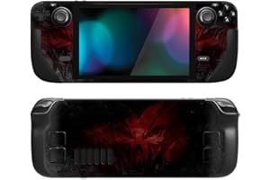PlayVital Full Set Schutz Skin Decal für Steam Deck LCD, Custom Stickers Vinyl Decal Folie Faceplates Klebefolie für Steam Deck OLED Handheld Gaming PC-Lich Dämonen