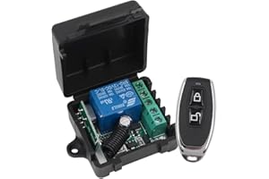 POFET 433mhz RF Transmitter and Receiver 12v Relay Remote Control Switch RF Relay Receiver Module