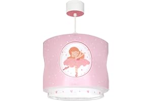 Dalber Lámpara Infantil De Techo Colgante Princess Dance Bailarina rosa, 60912, E27