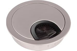 SOTOOLS KÖNIG HELLERN Passe-câble en métal Aspect acier inoxydable mat Ø 68 mm