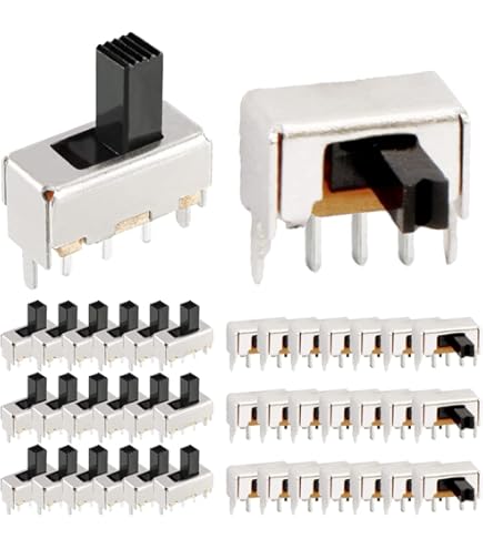 40 Pezzi Interruttore A Levetta MSK12C01 - Micro Interruttore Scorrimento 7 Pin Per Circuiti PCB